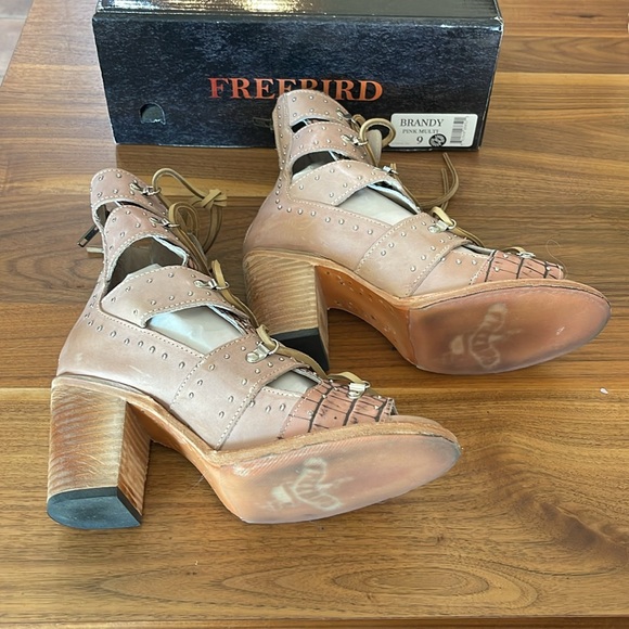 Freebird Brandy Pink Croc Multi size 9, worn once - Picture 4 of 8